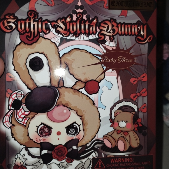 Baby Three Other - Gothic Lolita Bunny Stuffed Animal - Cream and Brown